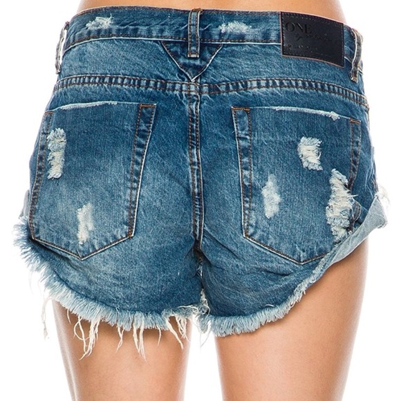 One Teaspoon Bad Seed Bandit Denim Shorts *NEW* - Picture 3 of 8